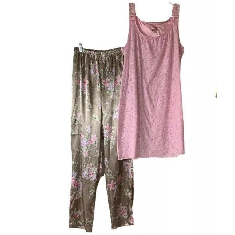 Secret Treasures Sleepwear Silky PJs 100% Cotton Tunic Top Medium Soft Comfort